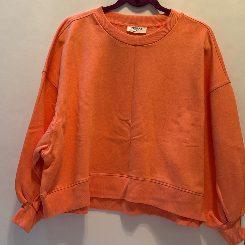 Zenana Outfitters Orange Sweatshirt